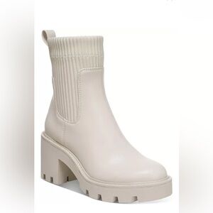 Women's Cream Ankle Boots